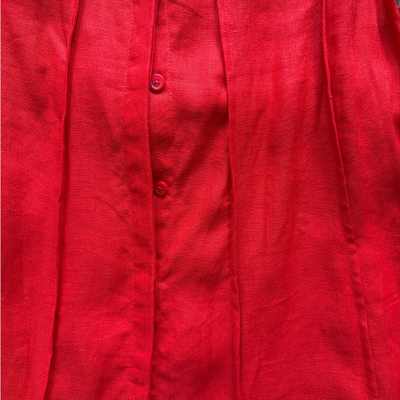 JCREW, Red Linen Maxi Dress, MSRP $248, NWT - Picture 14 of 16
